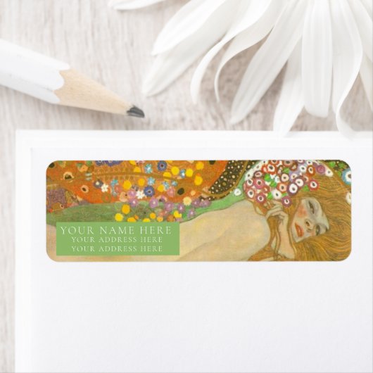 GUSTAV KLIMT FEINES KUNSTWERKZEUG-ADRESSETIKETT (Insitu)