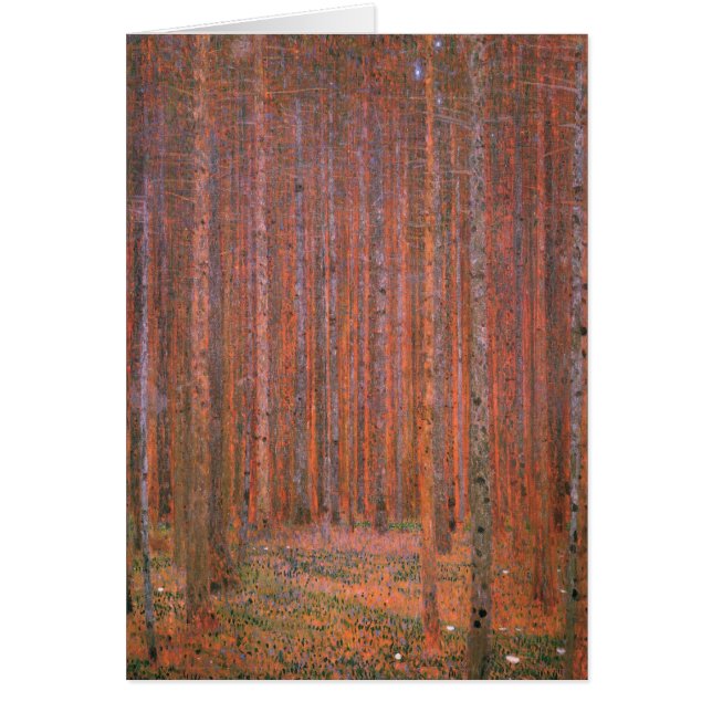 Gustav Klimt Fir Forest Tannenwald Rote Bäume (Vorne)
