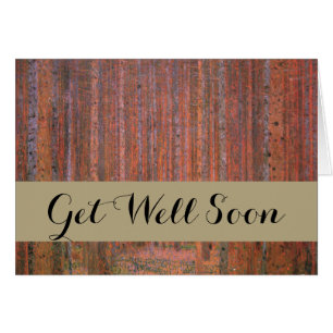 Gustav Klimt Fir Forest Tannenwald Rote Bäume