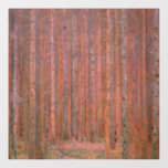 Gustav Klimt Fir Forest Tannenwald Rote Bäume Fensteraufkleber<br><div class="desc">Vintager Gustav Klimt Fir Forest - Jugendstil Rote Bäume Diese wunderschöne Vintage Gemälde von Meister Gustav Klimt. Das Gemälde namens Tannenwald I zeigt uns eine wunderschöne Landschaft mit Roten Tannen, durch einen dichten Wald. Gustav Klimt fasste in diesem Landschaftsbild das Gefühl der Lebenskraft auf. Der Tannenwald wurde 1901, während der...</div>