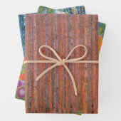 Gustav Klimt Fir Forest Tannenwald Rote Bäume Geschenkpapier Set (Beispiel)