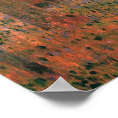 Gustav Klimt Fir Forest Tannenwald Rote Bäume Poster (Ecke)