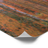 Gustav Klimt Fir Forest Tannenwald Rote Bäume Poster (Ecke)