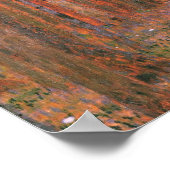 Gustav Klimt Fir Forest Tannenwald Rote Bäume Poster (Ecke)