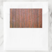 Gustav Klimt Fir Forest Tannenwald Rote Bäume Rechteckiger Aufkleber (Tasche)