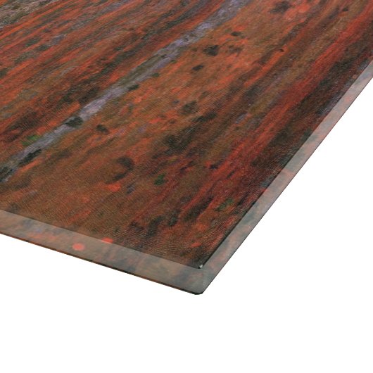 Gustav Klimt Fir Forest Tannenwald Rote Bäume Schneidebrett (Ecke)