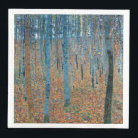 Gustav Klimt Fir Forest Tannenwald Rote Bäume Serviette<br><div class="desc">Vintager Gustav Klimt Fir Forest - Jugendstil Rote Bäume Diese wunderschöne Vintage Gemälde von Meister Gustav Klimt. Das Gemälde namens Tannenwald I zeigt uns eine wunderschöne Landschaft mit Roten Tannen, durch einen dichten Wald. Gustav Klimt fasste in diesem Landschaftsbild das Gefühl der Lebenskraft auf. Der Tannenwald wurde 1901, während der...</div>