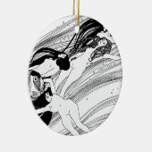 Gustav Klimt - Fischblut Surreal Japanische Kunst Keramikornament (Rechts)