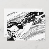 Gustav Klimt - Fischblut Surreal Japanische Kunst Postkarte (Vorne/Hinten)