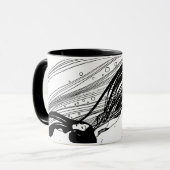 Gustav Klimt - Fischblut Surreal Japanische Kunst Tasse (Vorderseite Links)