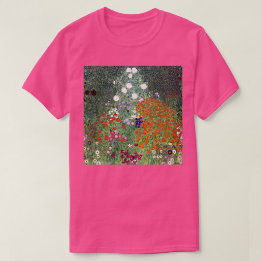 Gustav Klimt Flower Garden 2 T-Shirt (Design vorne)