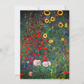 Gustav Klimt Flower Garden Ankündigung (Vorderseite)