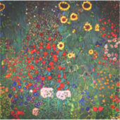 Gustav Klimt Flower Garden Aufkleber (Vorderseite)