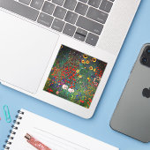 Gustav Klimt Flower Garden Aufkleber (Laptop mit iPhone)