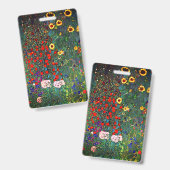 Gustav Klimt Flower Garden Ausweis (Vorder- & Rückseite)