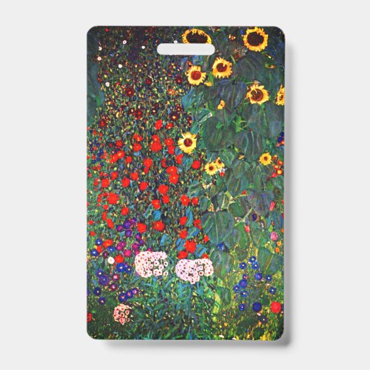 Gustav Klimt Flower Garden Ausweis (Vorderseite)