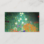 Gustav Klimt Flower Garden Begleitkarte<br><div class="desc">Umschließungskarten mit Gustav Klimts Ölgemälde Blumengarten (1906). Ein schöner Garten mit lila,  roten,  weißen,  blauen und orangefarbenen Blume. Ein großartiges Geschenk für Jugendliche und österreichische Kunstliebhaber.</div>