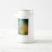 Gustav Klimt Flower Garden Bierglas (Vorderseite Links)