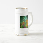 Gustav Klimt Flower Garden Bierglas (VorderseiteRechts)