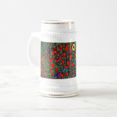 Gustav Klimt Flower Garden Bierglas (Vorderseite Links)