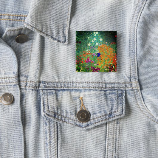 Gustav Klimt Flower Garden Button (Beispiel)