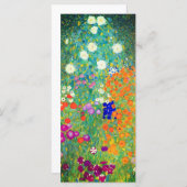 Gustav Klimt Flower Garden Card (Vorne/Hinten)