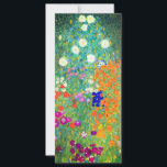 Gustav Klimt Flower Garden Card<br><div class="desc">Karte mit Gustav Klimts Ölgemälde Blumengarten (1906). Ein schöner Garten mit lila,  roten,  weißen,  blauen und orangefarbenen Blume. Ein großartiges Geschenk für Jugendliche und österreichische Kunstliebhaber.</div>