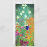 Gustav Klimt Flower Garden Card<br><div class="desc">Karte mit Gustav Klimts Ölgemälde Blumengarten (1906). Ein schöner Garten mit lila,  roten,  weißen,  blauen und orangefarbenen Blume. Ein großartiges Geschenk für Jugendliche und österreichische Kunstliebhaber.</div>