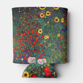 Gustav Klimt Flower Garden Dosenkühler (Rückseite)