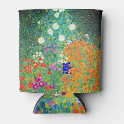 Gustav Klimt Flower Garden Dosenkühler (Vorderseite)