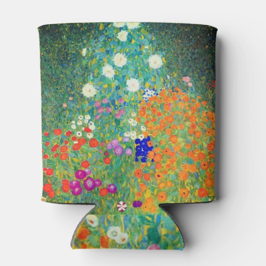 Gustav Klimt Flower Garden Dosenkühler (Rückseite)