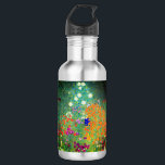 Gustav Klimt Flower Garden Edelstahlflasche<br><div class="desc">Wasserflasche mit Gustav Klimts Ölgemälde Blumengarten (1906). Ein schöner Garten mit lila,  roten,  weißen,  blauen und orangefarbenen Blume. Ein großartiges Geschenk für Jugendliche und österreichische Kunstliebhaber.</div>