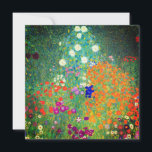 Gustav Klimt Flower Garden Einladung<br><div class="desc">Karte mit Gustav Klimts Ölgemälde Blumengarten (1906). Ein schöner Garten mit lila,  roten,  weißen,  blauen und orangefarbenen Blume. Ein großartiges Geschenk für Jugendliche und österreichische Kunstliebhaber.</div>