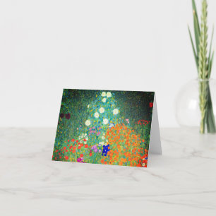 Gustav Klimt Flower Garden Einladung