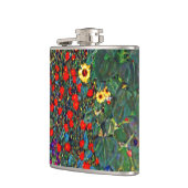 Gustav Klimt Flower Garden Flachmann (Links)