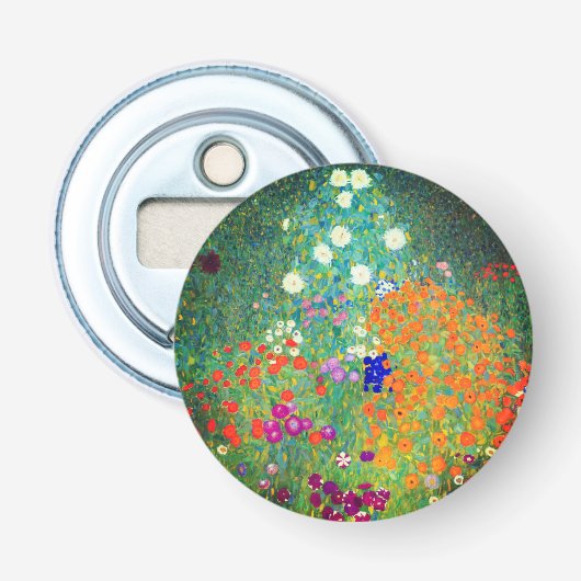 Gustav Klimt Flower Garden Flaschenöffner (Vorderseite)