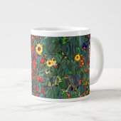 Gustav Klimt Flower Garden Jumbo-Tasse (Vorderseite Rechts)