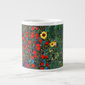 Gustav Klimt Flower Garden Jumbo-Tasse (Vorderseite)