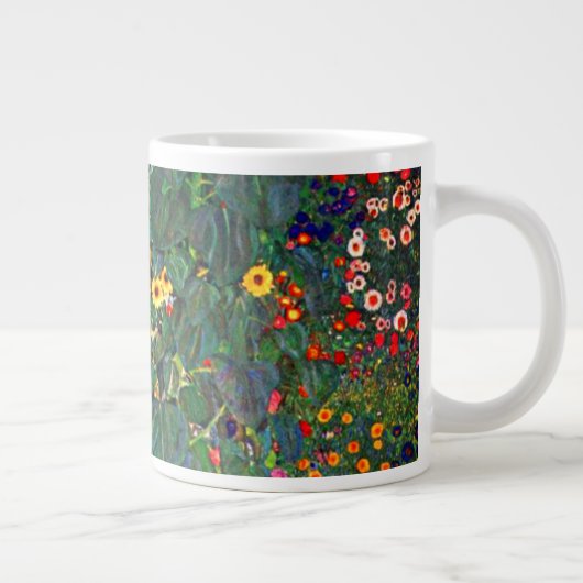Gustav Klimt Flower Garden Jumbo-Tasse (Rechts)