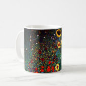 Gustav Klimt Flower Garden Kaffeetasse (Vorderseite Links)