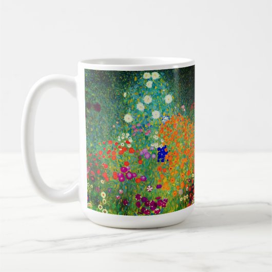 Gustav Klimt Flower Garden Kaffeetasse (Links)