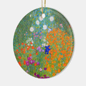 Gustav Klimt Flower Garden Keramik Ornament (Links)