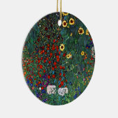 Gustav Klimt Flower Garden Keramik Ornament (Rechts)