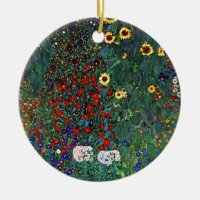 Gustav Klimt Flower Garden
