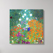Gustav Klimt Flower Garden Leinwanddruck (Vorderseite)