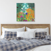 Gustav Klimt Flower Garden Leinwanddruck (Insitu (Schlafzimmer))