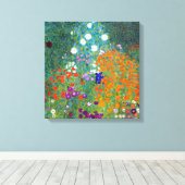 Gustav Klimt Flower Garden Leinwanddruck (Insitu (Holzboden))