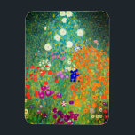 Gustav Klimt Flower Garden Magnet<br><div class="desc">Magnet mit Gustav Klimts Ölgemälde Blumengarten (1906). Ein schöner Garten mit lila,  roten,  weißen,  blauen und orangefarbenen Blume. Ein großartiges Geschenk für Jugendliche und österreichische Kunstliebhaber.</div>