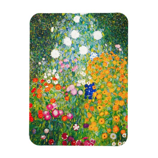 Gustav Klimt Flower Garden Magnet (Vertikal)