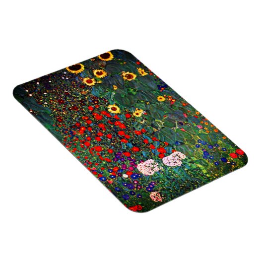 Gustav Klimt Flower Garden Magnet (Rechte Seite)